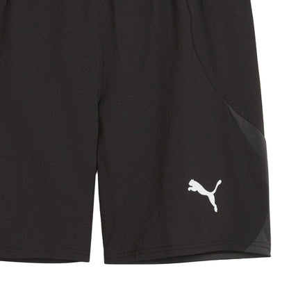 Black-White - Side - Puma Mens TeamFinal Football Shorts