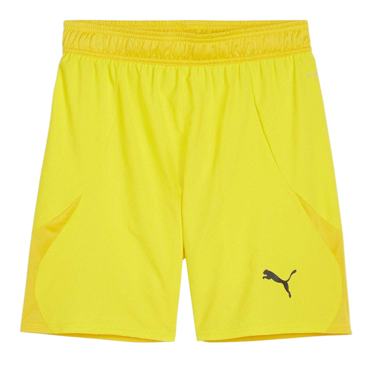 Yellow-Black - Front - Puma Mens TeamFinal Football Shorts