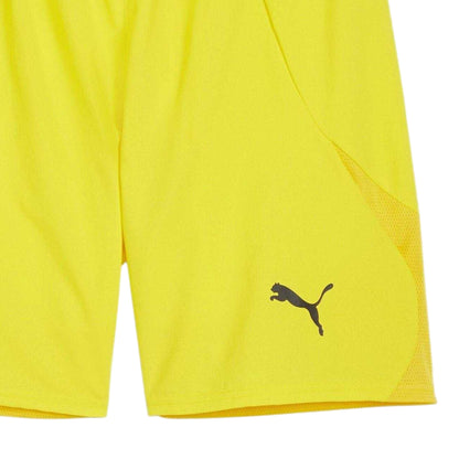 Yellow-Black - Side - Puma Mens TeamFinal Football Shorts