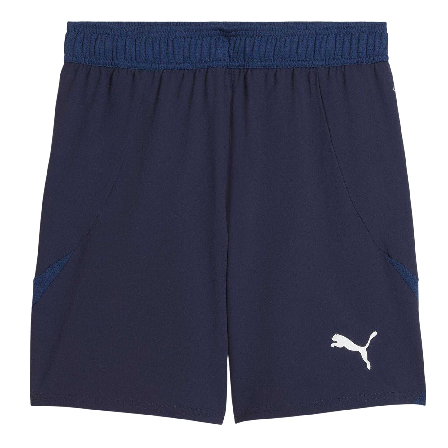 Navy-White-Blue - Front - Puma Mens TeamFinal Football Shorts