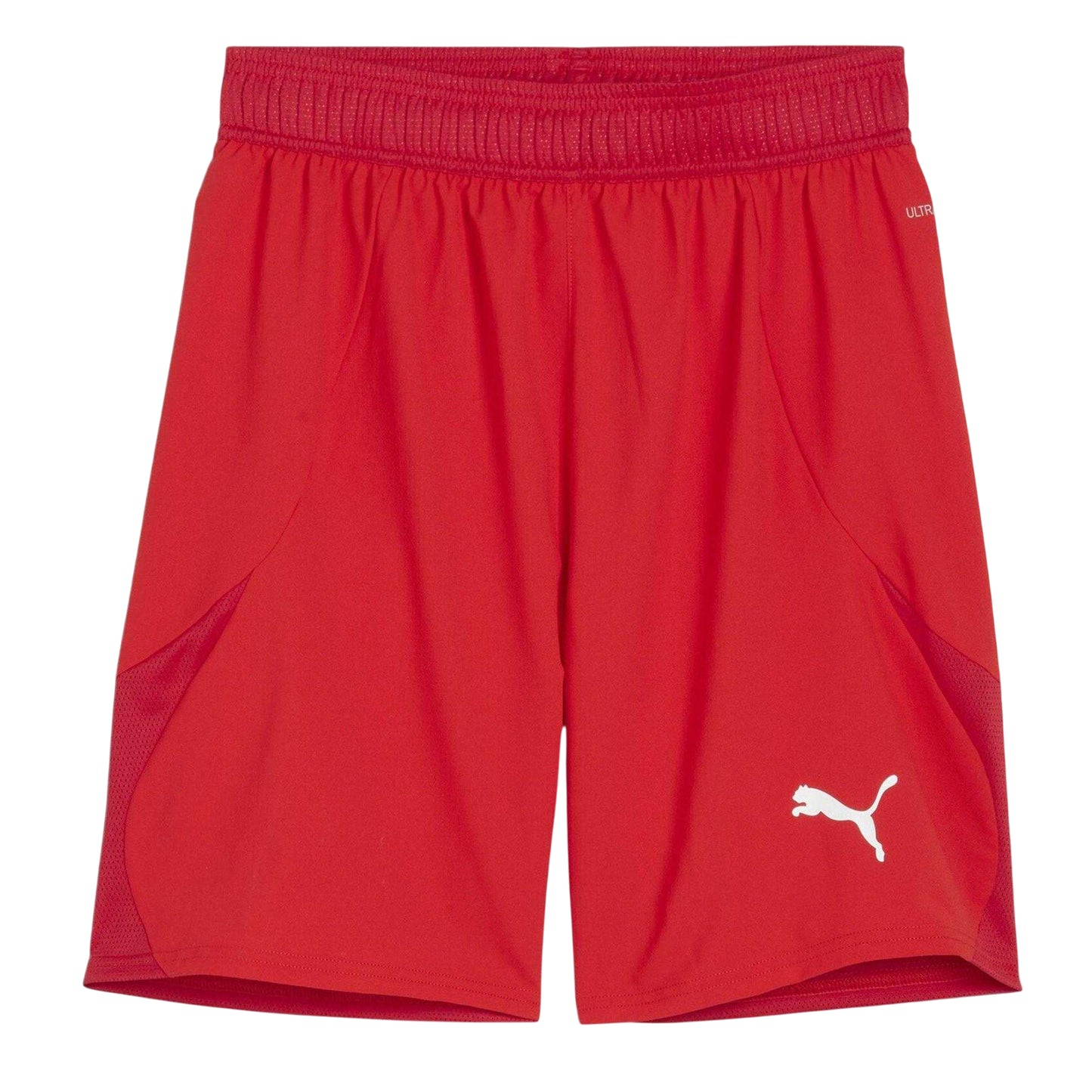 Red-White - Front - Puma Mens TeamFinal Football Shorts