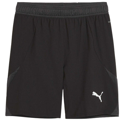 Black-White - Front - Puma Mens TeamFinal Football Shorts