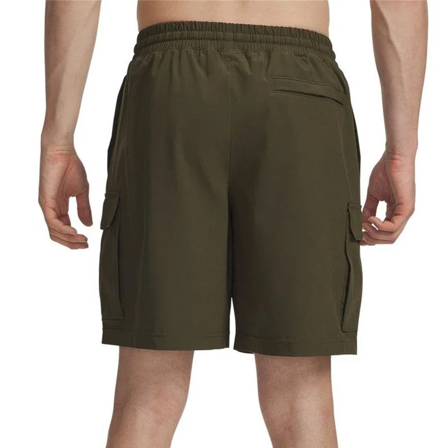 Green - Back - Under Armour Mens Vibe Woven Cargo Shorts