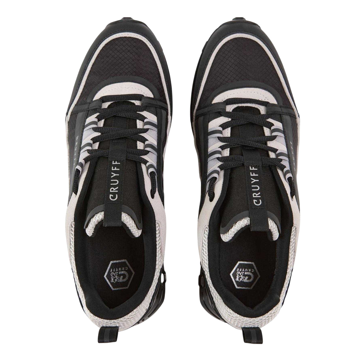 Black-Grey - Side - Cruyff Mens Spectra Trainers
