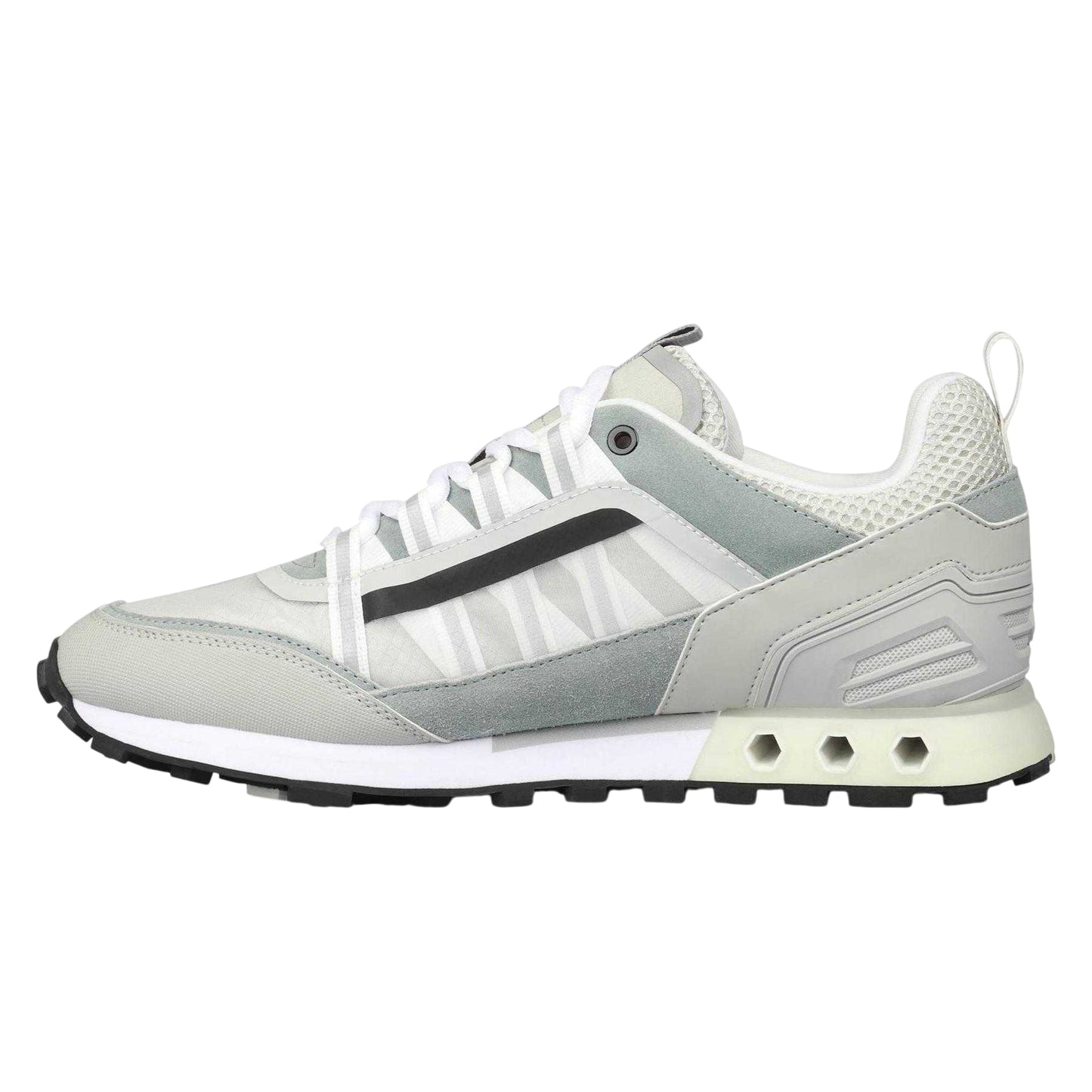White-Grey - Side - Cruyff Mens Spectra Trainers