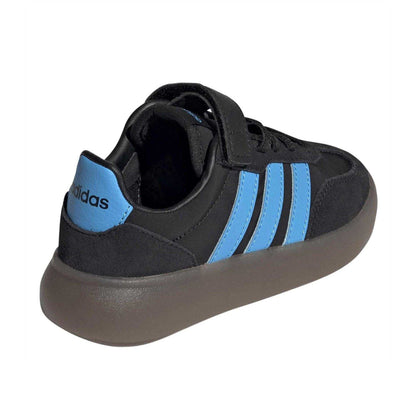 Core Black - Back - Adidas Childrens-Kids Barreda Decode 3 Stripes Trainers