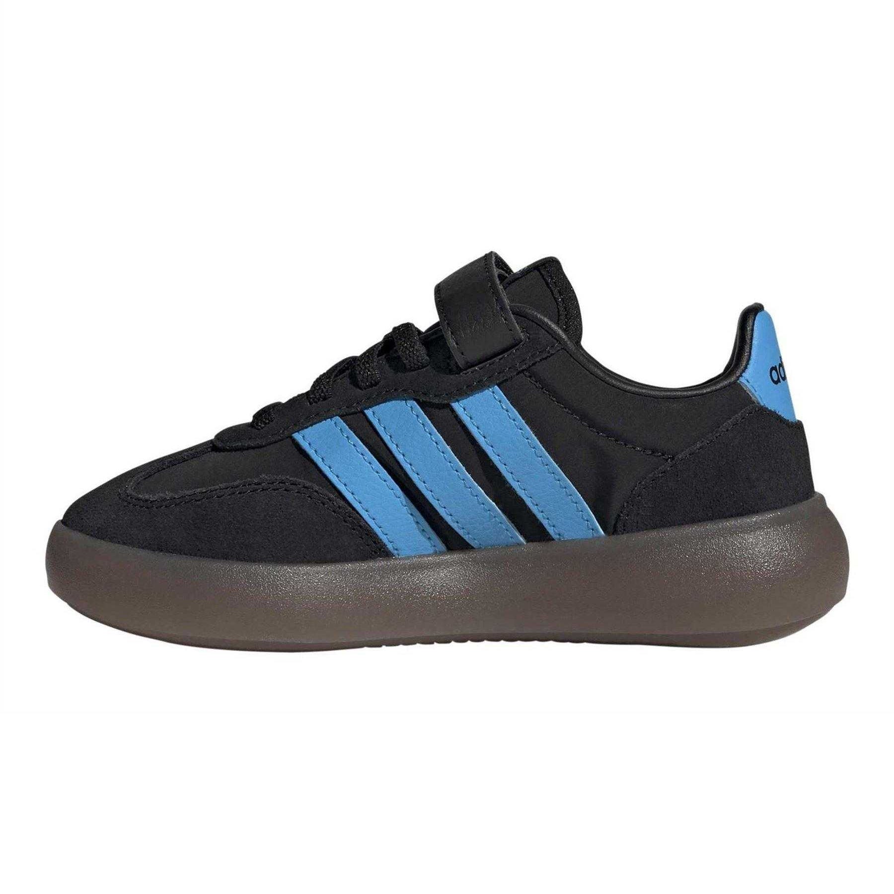 Core Black - Side - Adidas Childrens-Kids Barreda Decode 3 Stripes Trainers