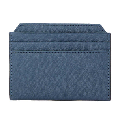 Denim Blue - Back - Vivienne Westwood Orb Leather Card Holder