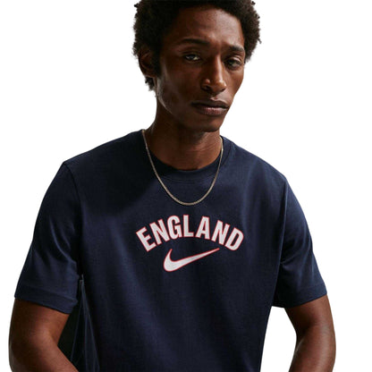 Navy - Lifestyle - Nike Mens England FA Short-Sleeved T-Shirt