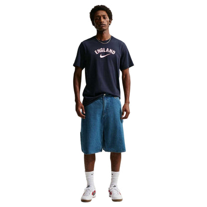 Navy - Pack Shot - Nike Mens England FA Short-Sleeved T-Shirt