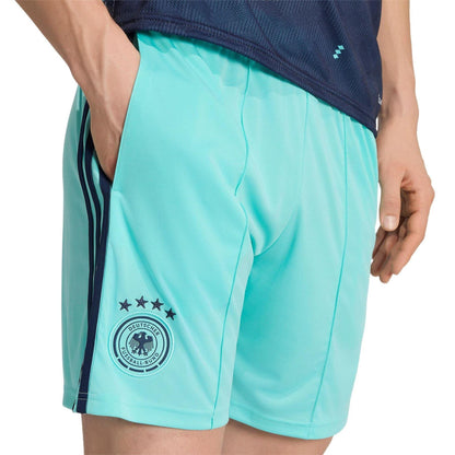 Blue-Black - Side - Adidas Mens World Cup Germany DFB Away Shorts