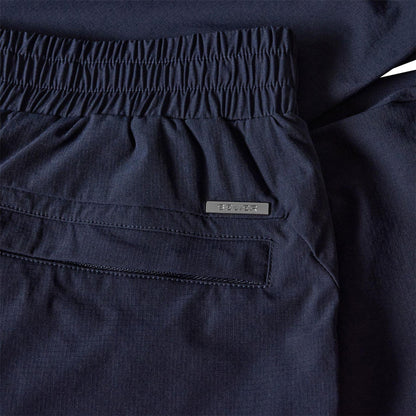 Navy - Side - Belier Mens Essential Casual Shorts