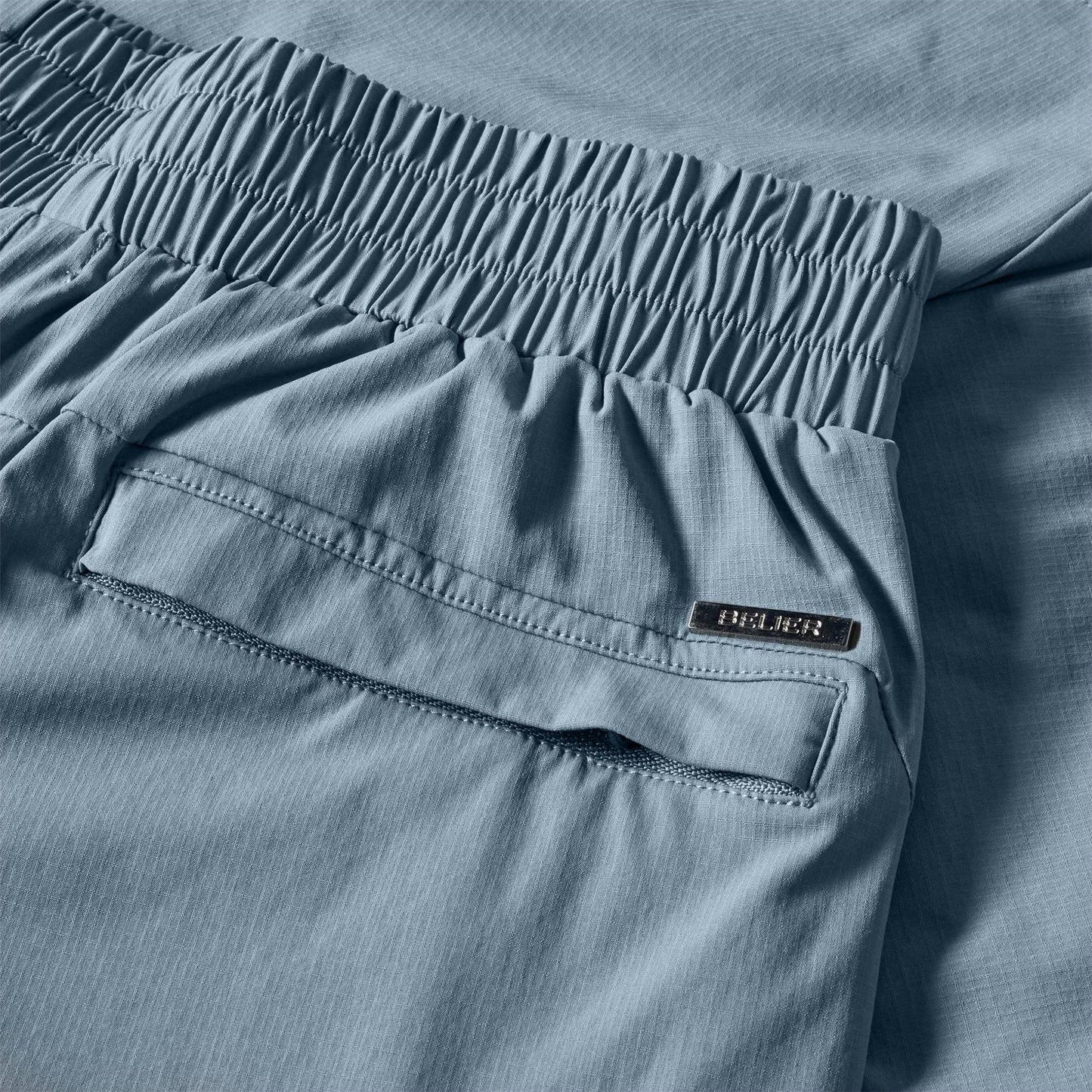 Steel Blue - Side - Belier Mens Essential Casual Shorts