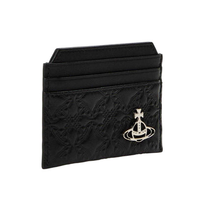 Black - Side - Vivienne Westwood George Leather Card Holder