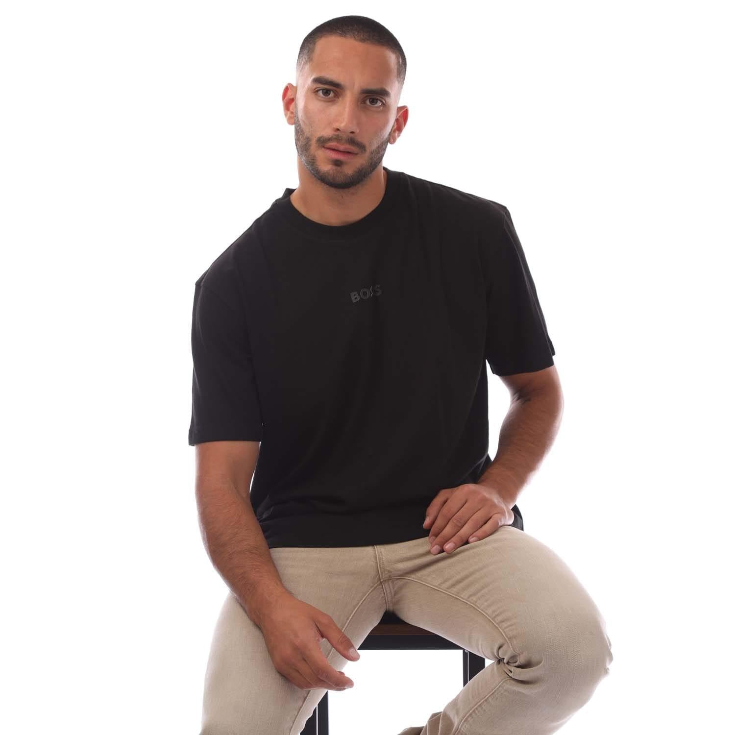 Black - Lifestyle - Hugo Boss Mens Tonal Logo T-Shirt