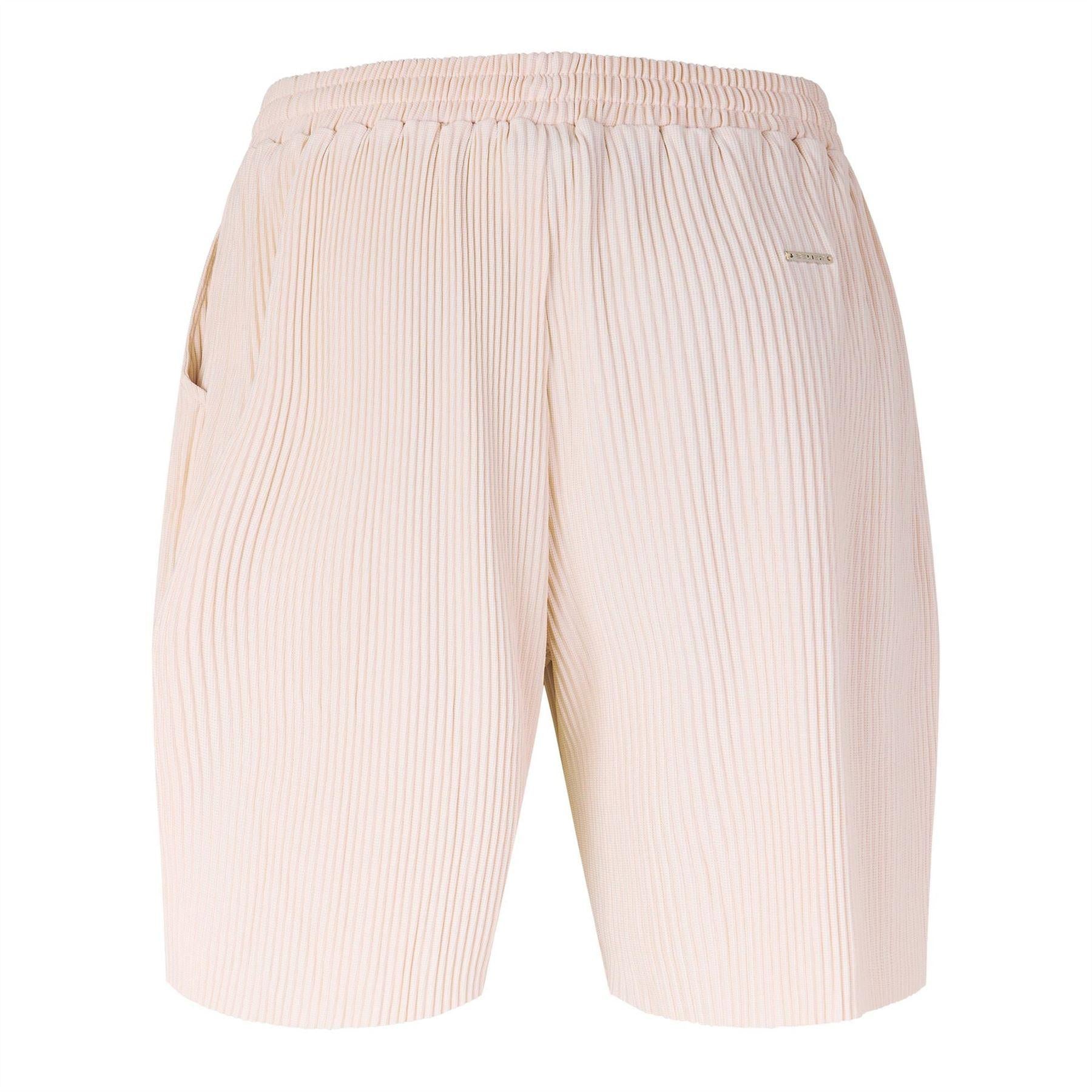 Ecru - Back - Belier Mens Ribbed Resort Shorts