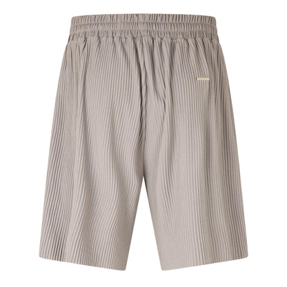 Grey - Back - Belier Mens Ribbed Resort Shorts