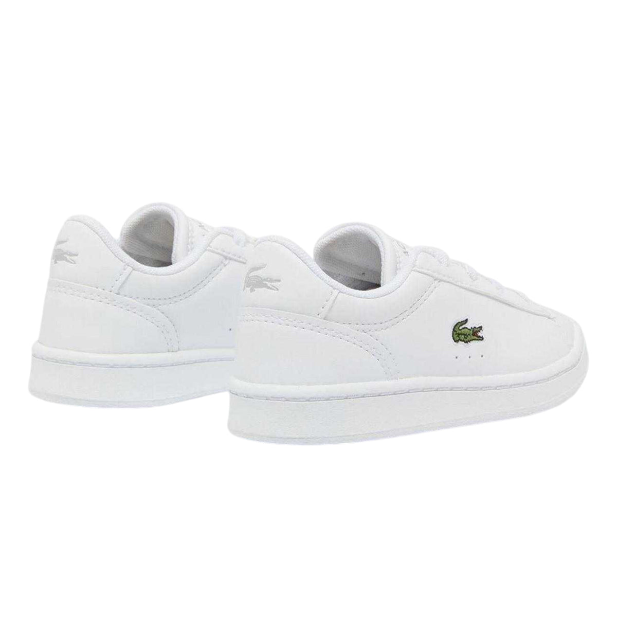 White - Back - Lacoste Childrens-Kids Carnaby Set Embroidered Logo Trainers