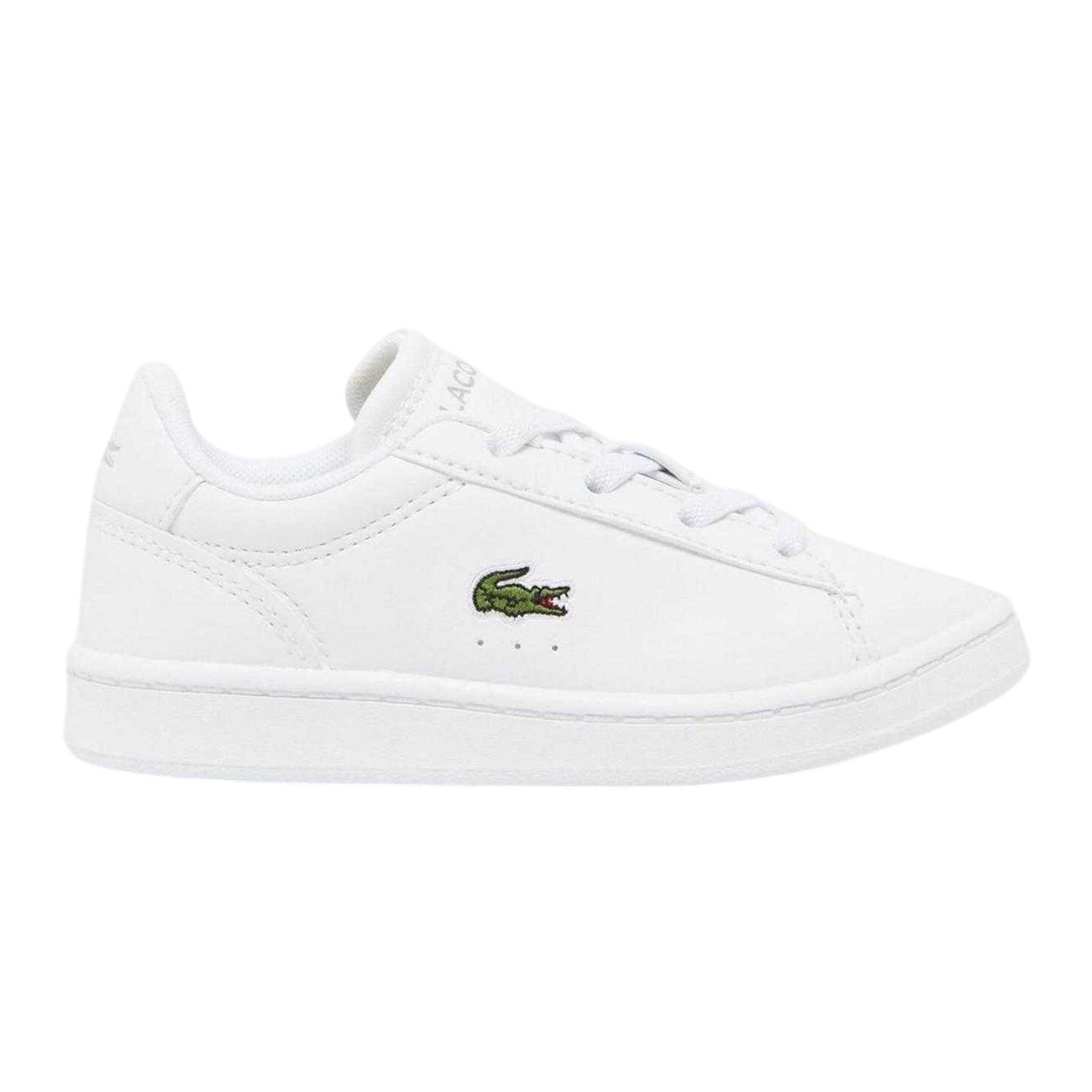 White - Front - Lacoste Childrens-Kids Carnaby Set Embroidered Logo Trainers