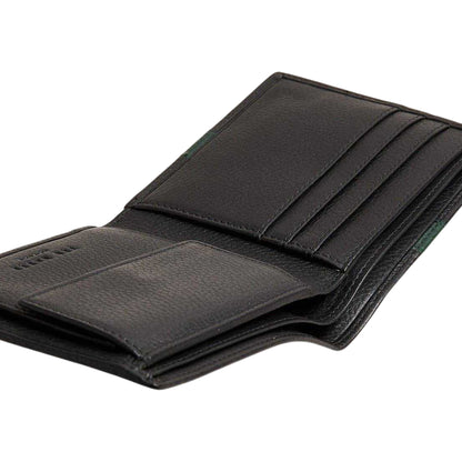 Black - Lifestyle - Ted Baker Striped Leather Bi-Fold Wallet