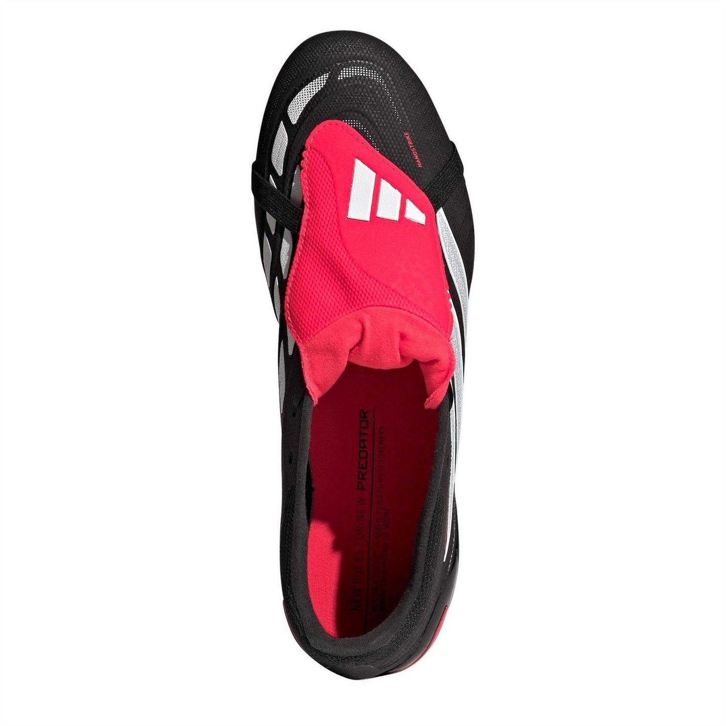 Black-Red - Lifestyle - Adidas Mens Fold Over Firm Ground Football Boots
