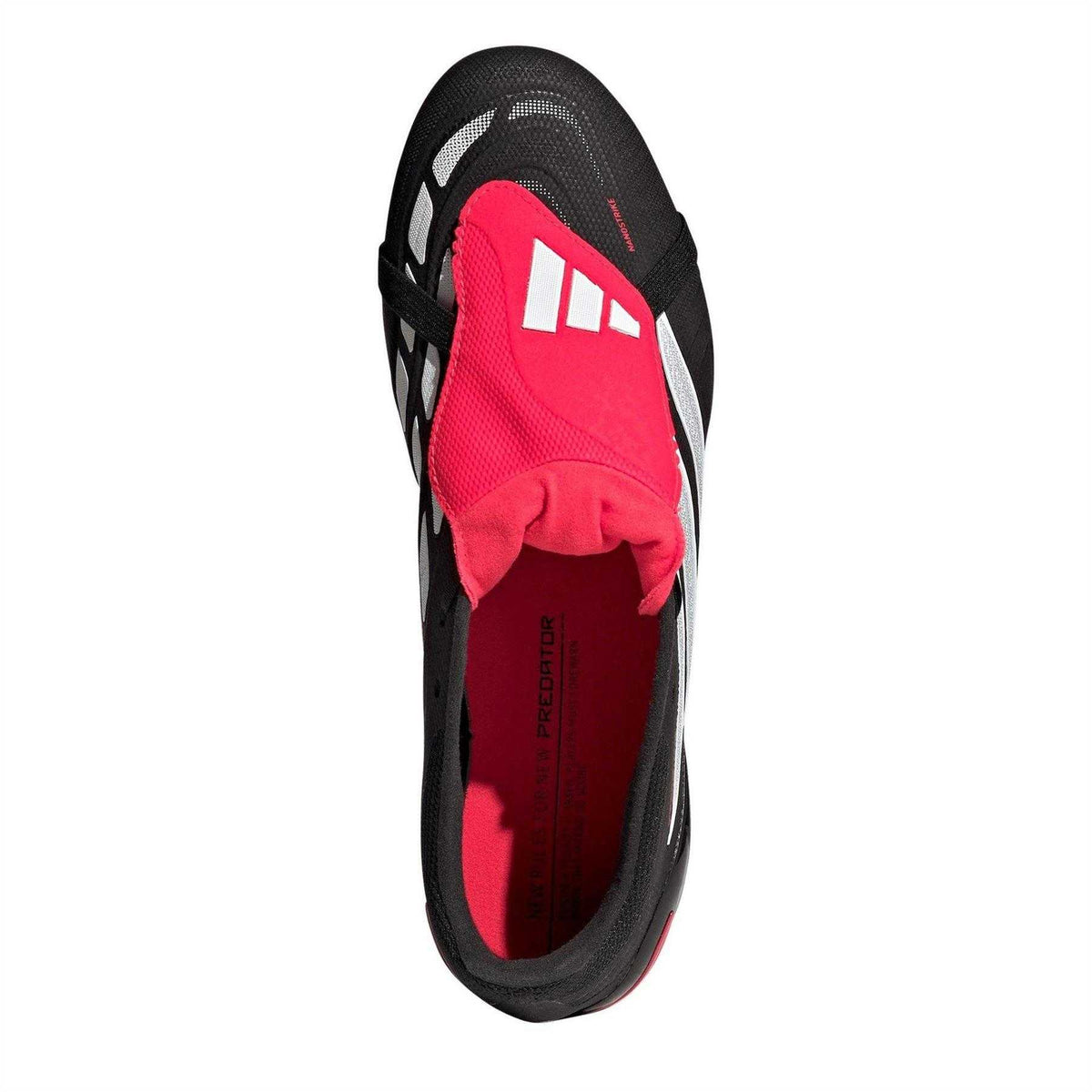 Black-Red - Lifestyle - Adidas Mens Fold Over Firm Ground Football Boots