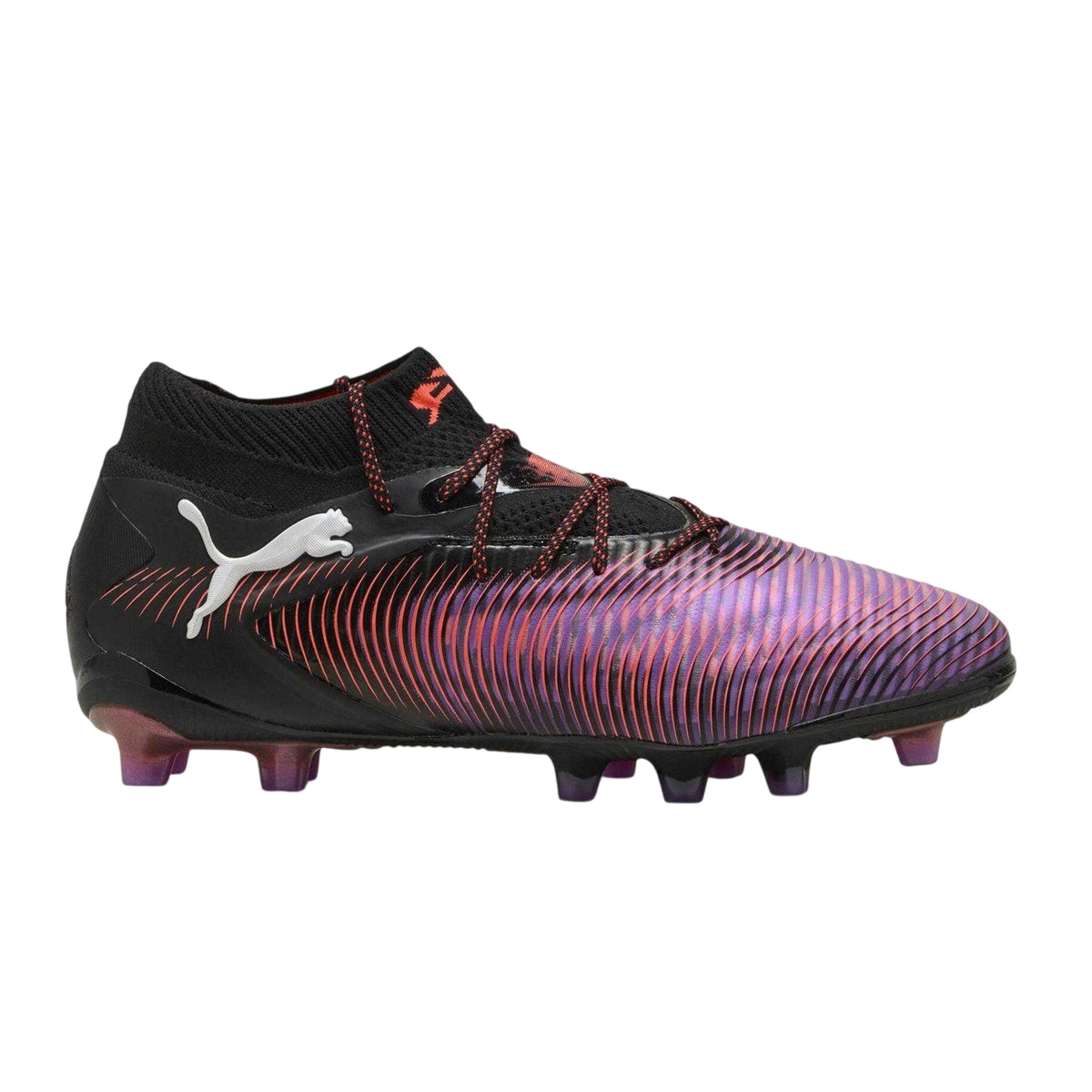 Puma Black - Front - Puma Womens-Ladies Future 8 Ultimate Wavy Lines Firm Ground Football Boots