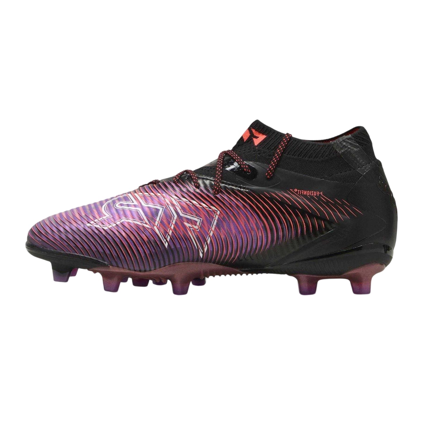 Puma Black - Back - Puma Womens-Ladies Future 8 Ultimate Wavy Lines Firm Ground Football Boots