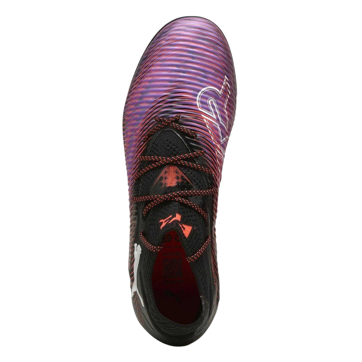 Puma Black - Side - Puma Womens-Ladies Future 8 Ultimate Wavy Lines Firm Ground Football Boots