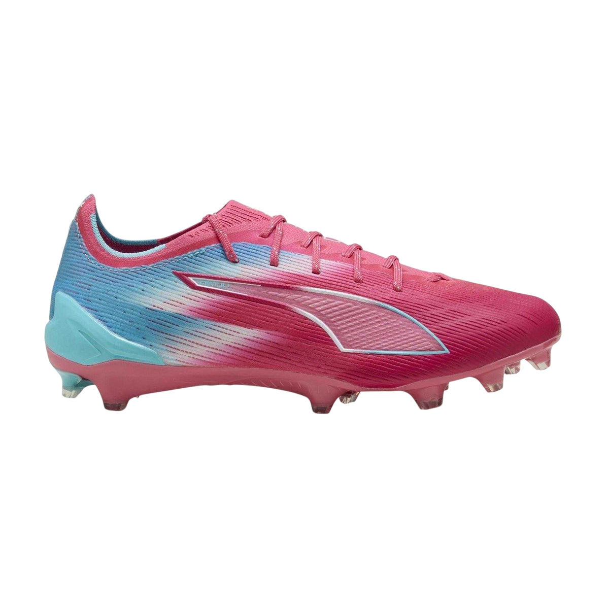 Blue-White - Front - Puma Mens 5 Ultimate Leather Detailing Firm Ground Football Boots