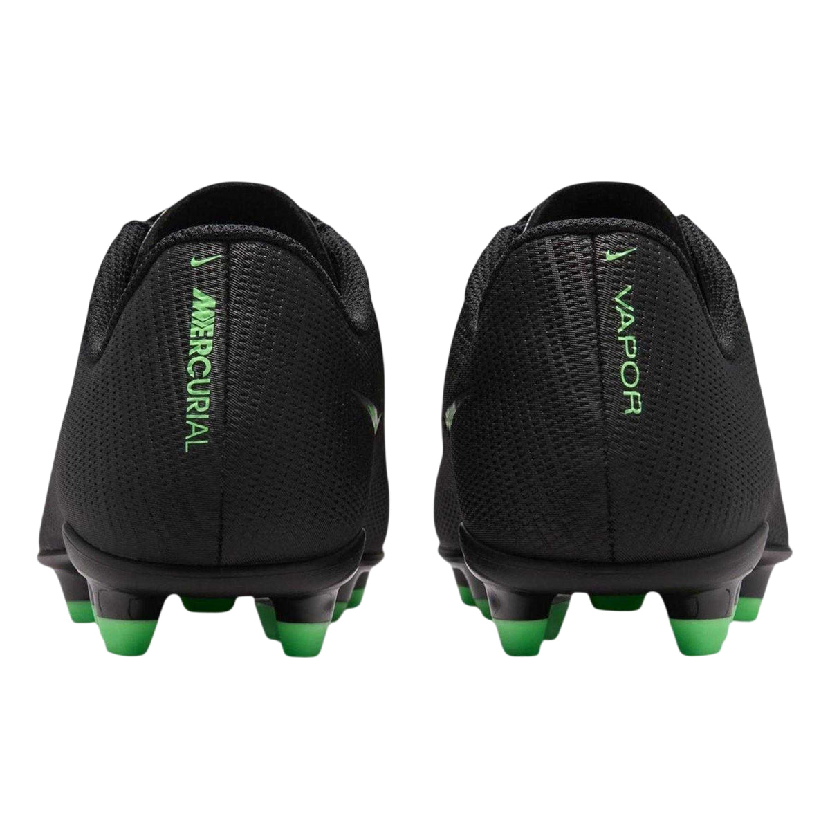 Black-Green - Back - Nike Childrens-Kids Vapor Firm Ground Football Boots