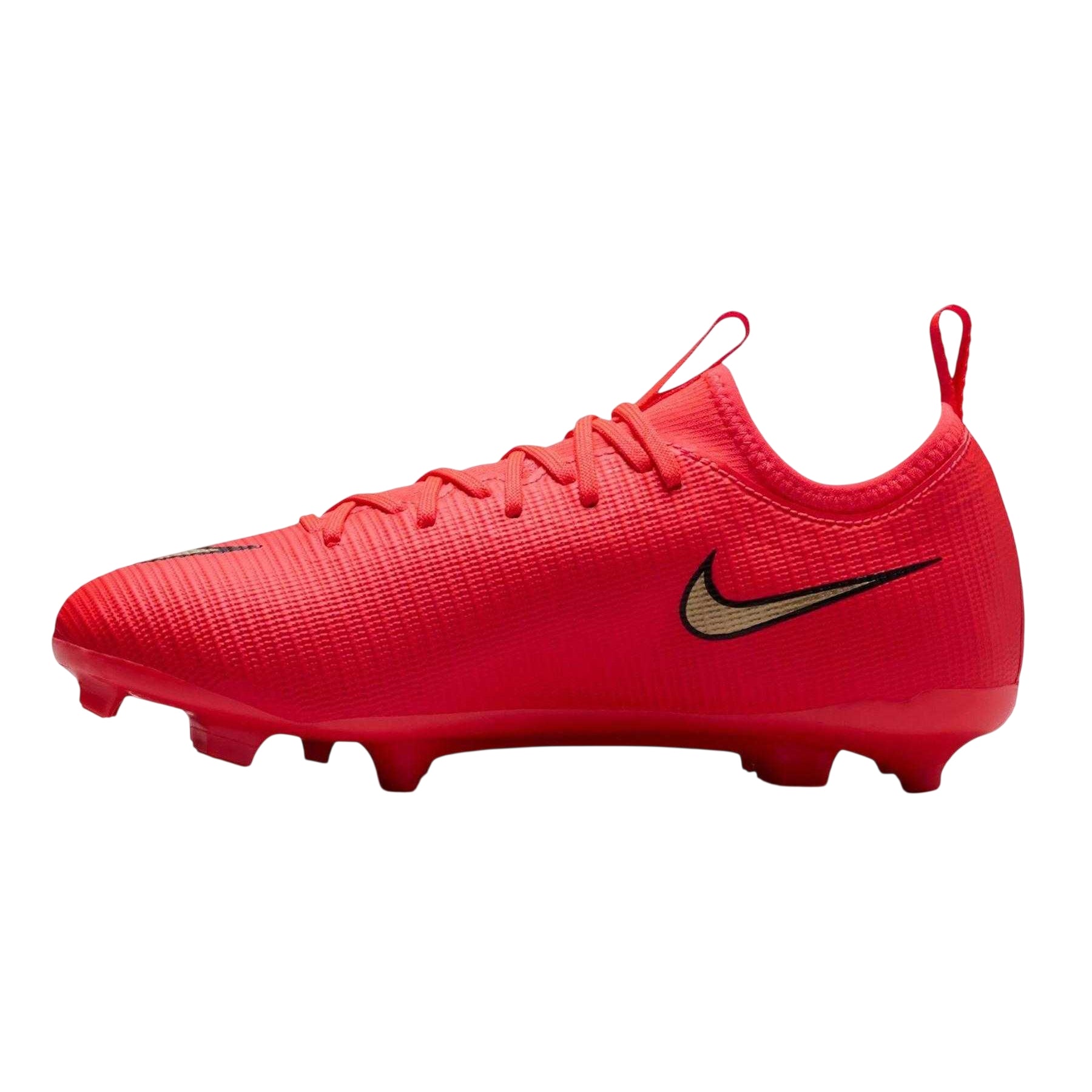 Red-Gold - Side - Nike Childrens-Kids Vapor Firm Ground Football Boots