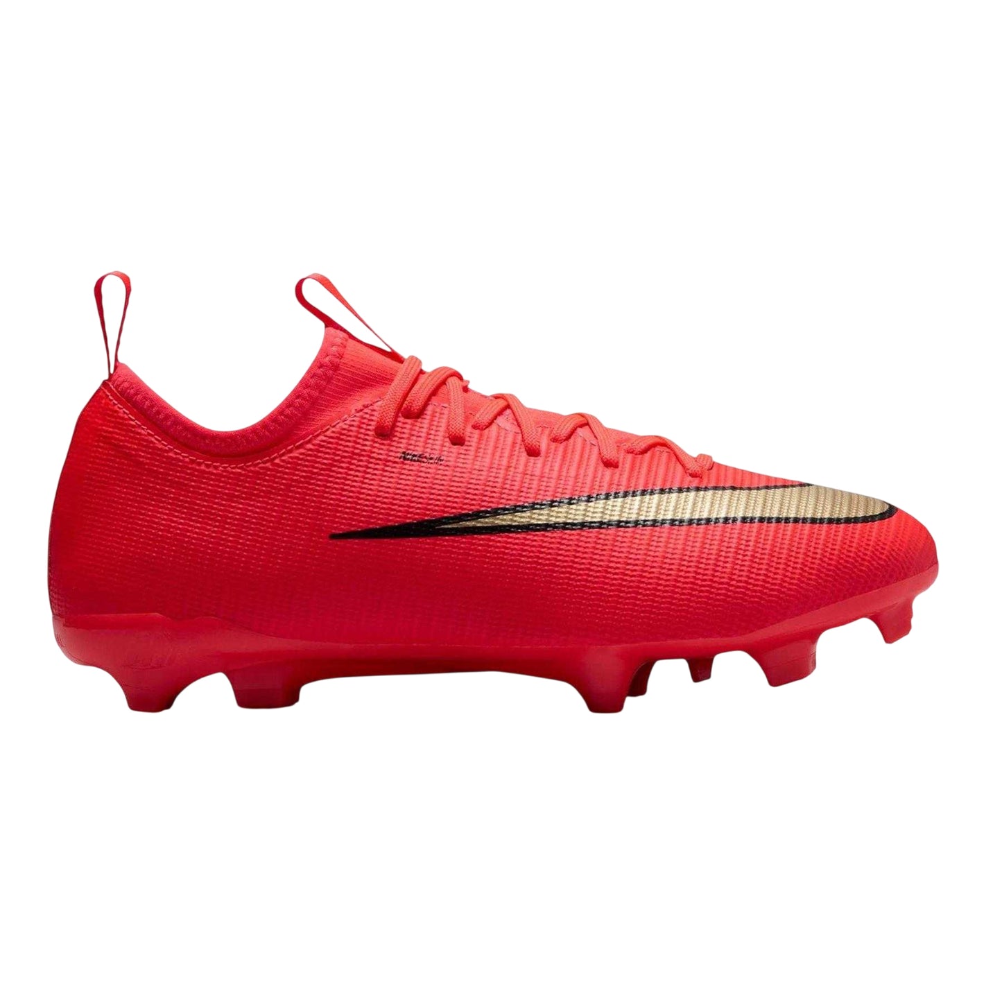 Red-Gold - Front - Nike Childrens-Kids Vapor Firm Ground Football Boots