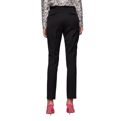 Black - Back - Boss Womens-Ladies Taxtiny Trousers