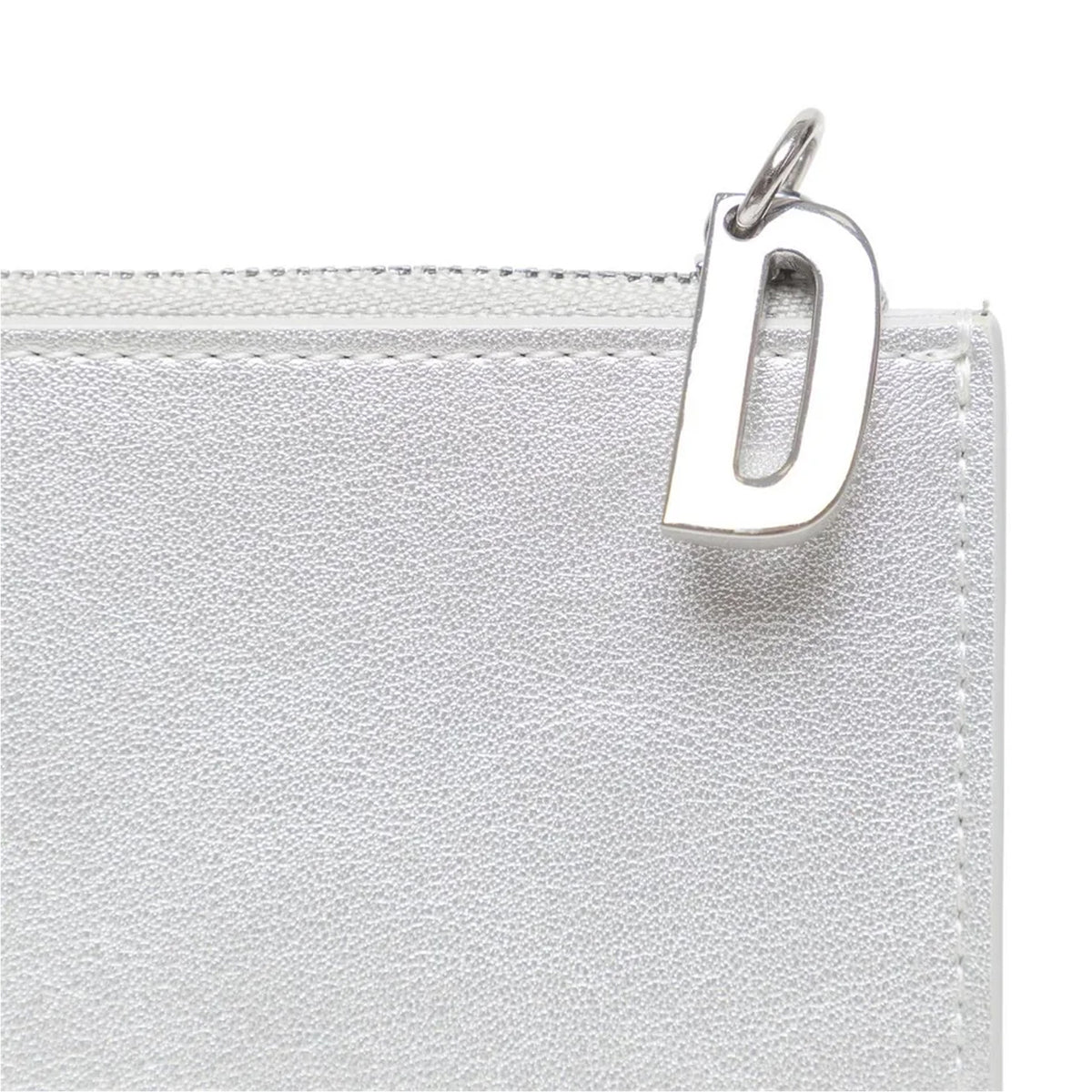 Silver - Side - Diesel Bi-Fold Leather Wallet