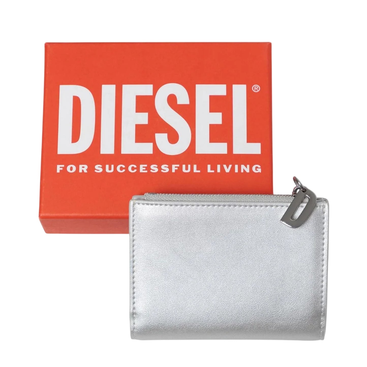 White - Front - Diesel Bi-Fold Leather Wallet