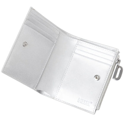 White - Side - Diesel Bi-Fold Leather Wallet