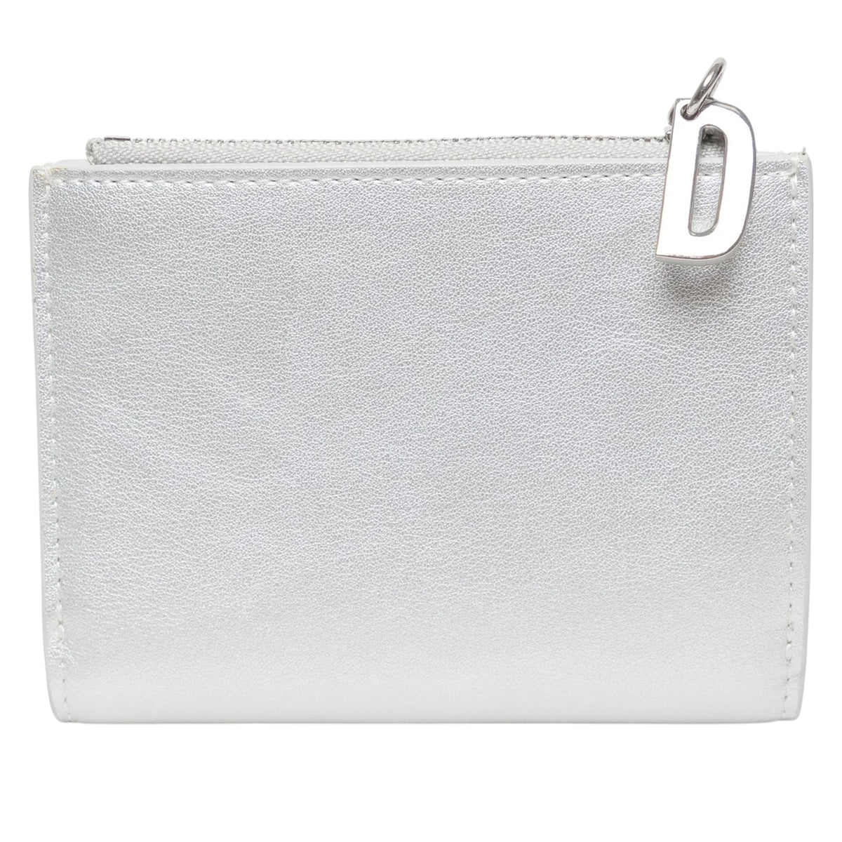 Silver - Front - Diesel Bi-Fold Leather Wallet
