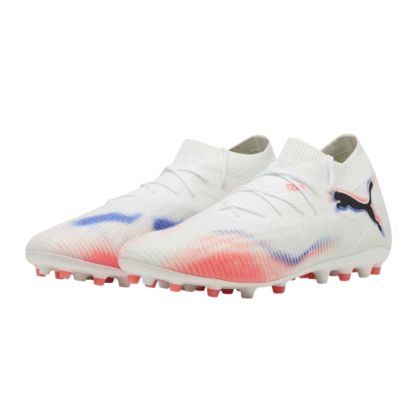 Puma White - Pack Shot - Puma Mens Future 8 Match Flat Firm Ground Football Boots