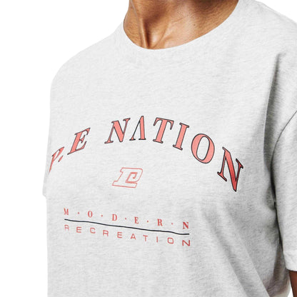 Light Grey Melange - Side - PE Nation Womens-Ladies Liberation Logo T-Shirt