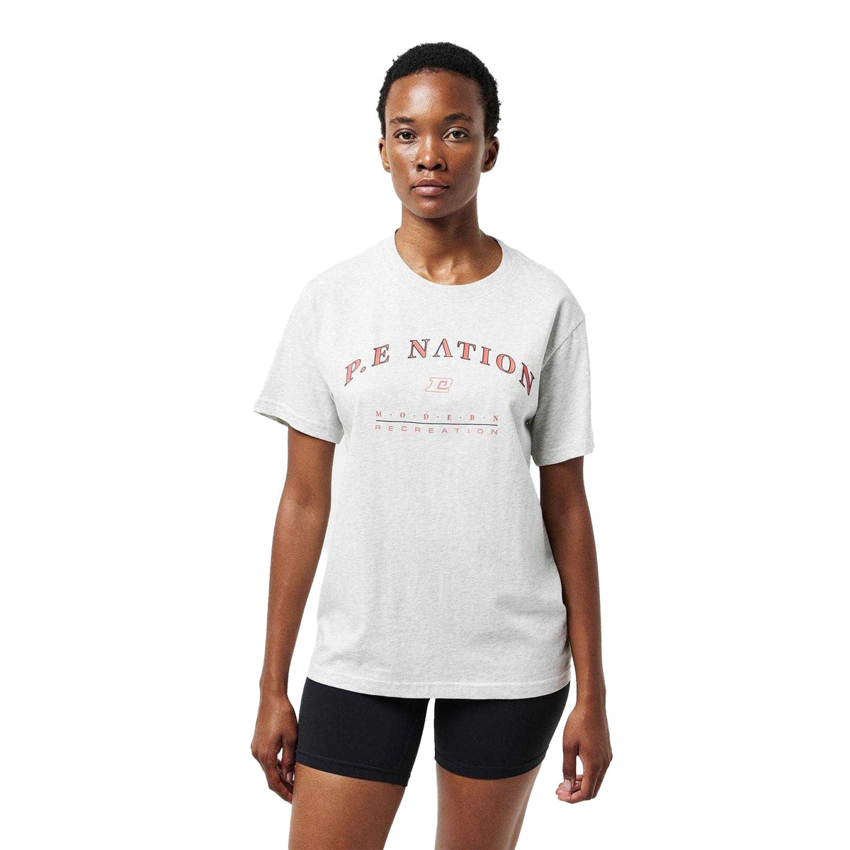Light Grey Melange - Lifestyle - PE Nation Womens-Ladies Liberation Logo T-Shirt
