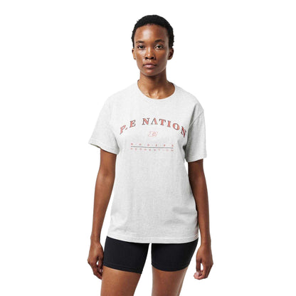 Light Grey Melange - Lifestyle - PE Nation Womens-Ladies Liberation Logo T-Shirt