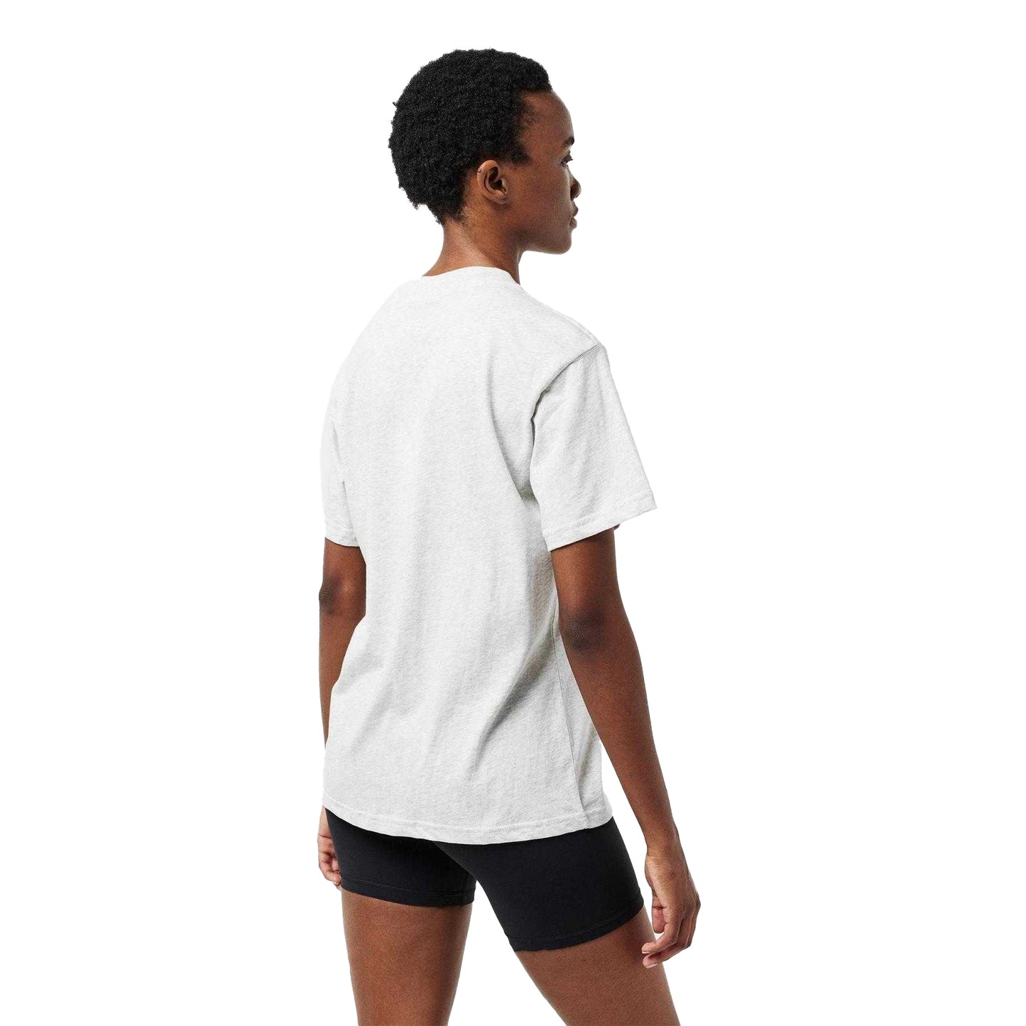 Light Grey Melange - Pack Shot - PE Nation Womens-Ladies Liberation Logo T-Shirt