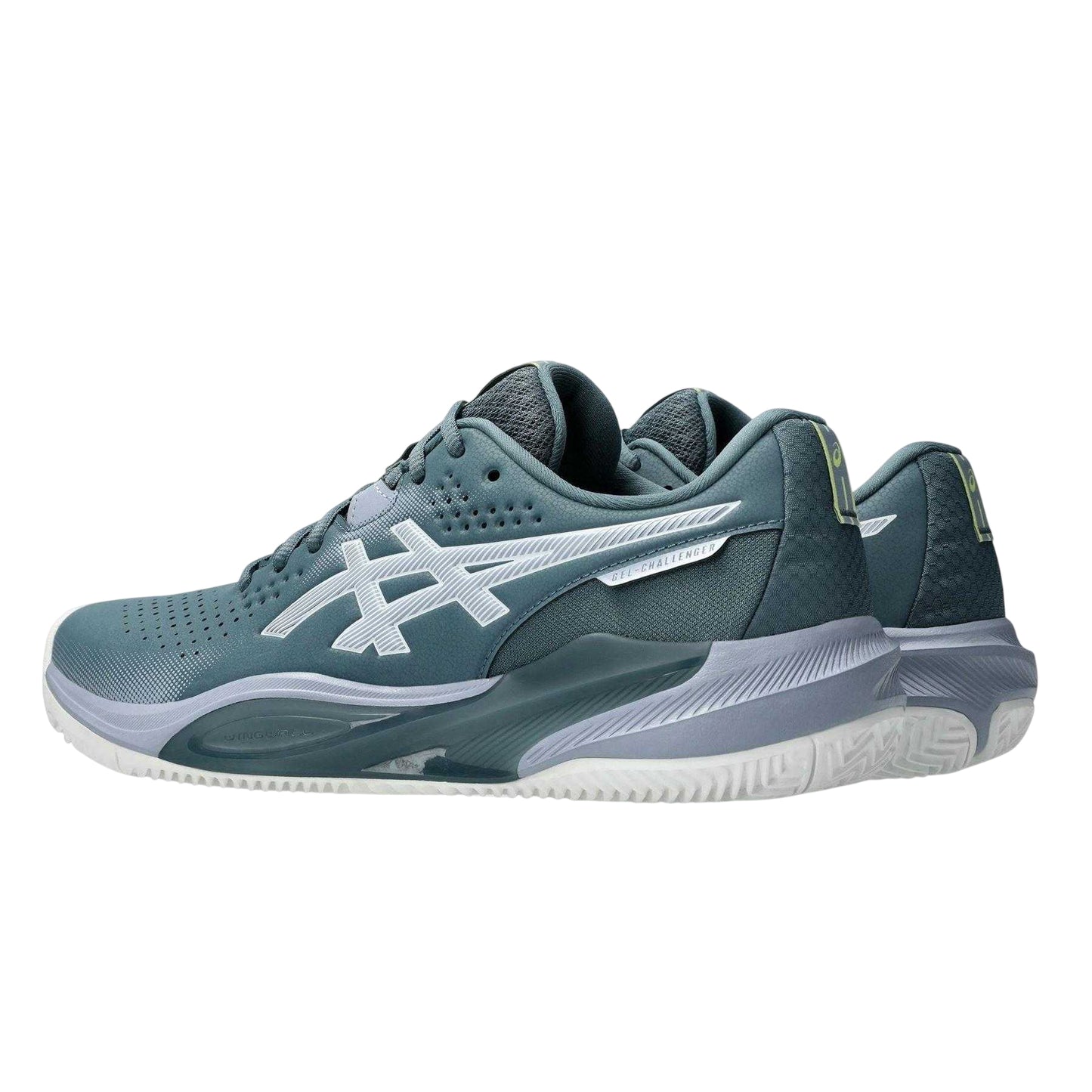 Grey - Back - Asics Mens Challenger 15 Tennis Shoes