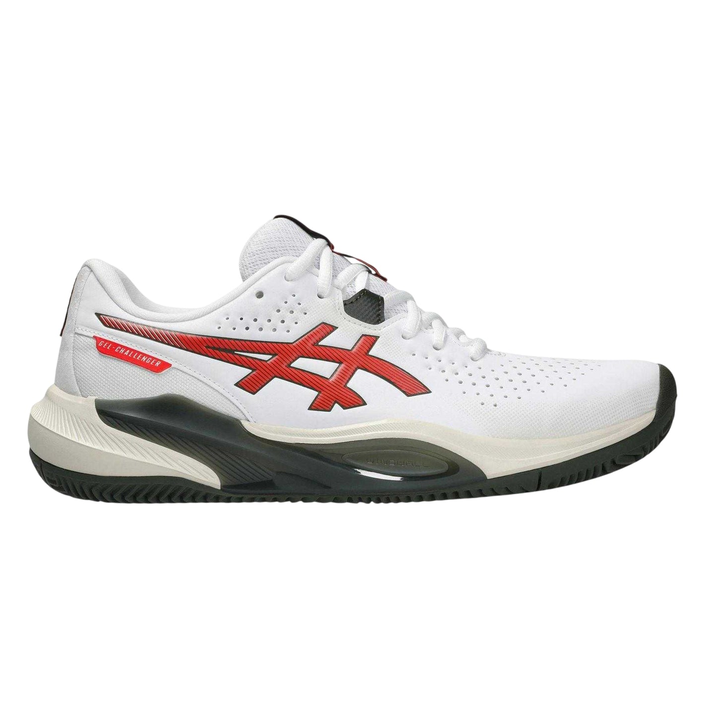 White-Clay - Front - Asics Mens Challenger 15 Tennis Shoes