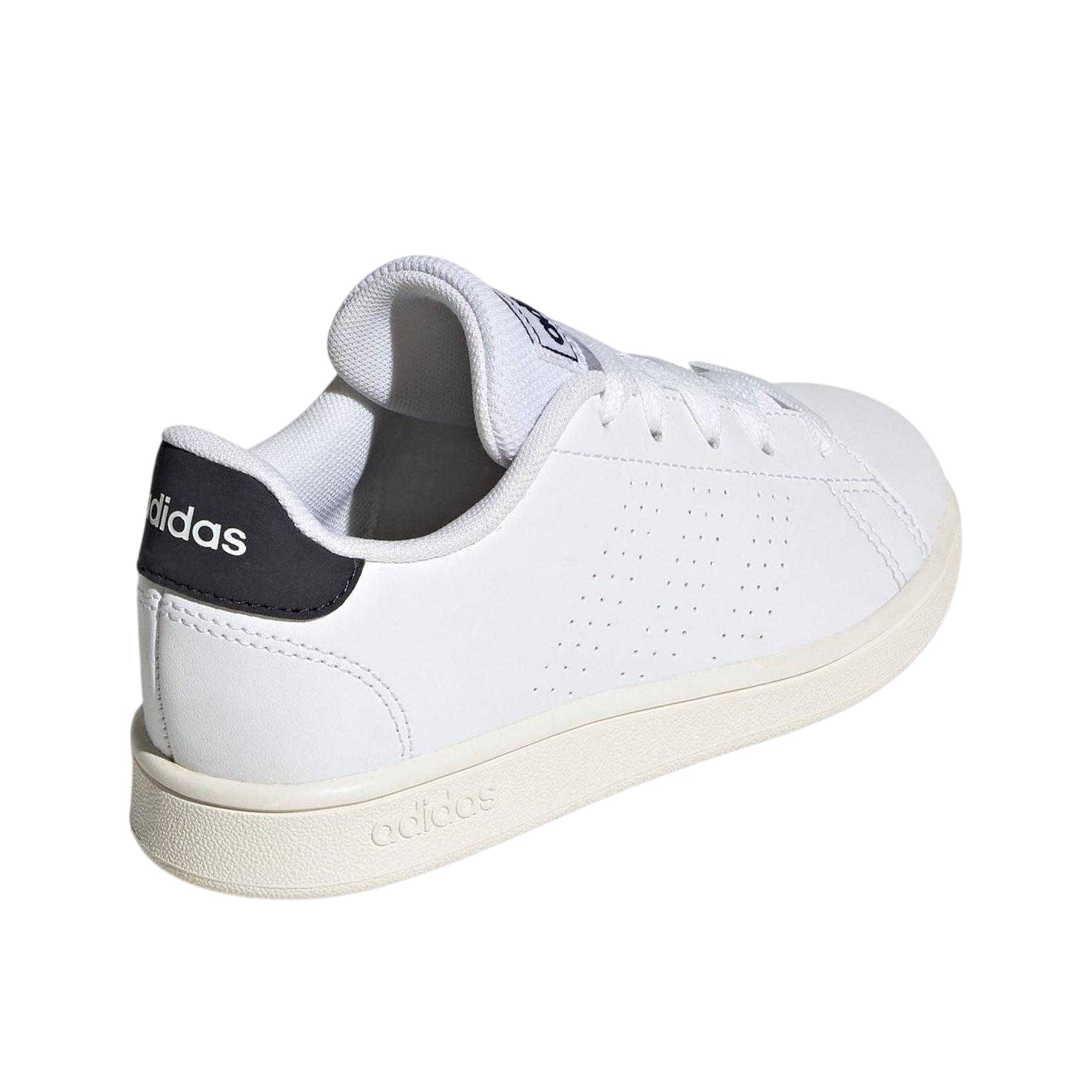 Cloud White-Legend Ink - Back - Adidas Childrens-Kids Advantage Lifestyle Court Shoes
