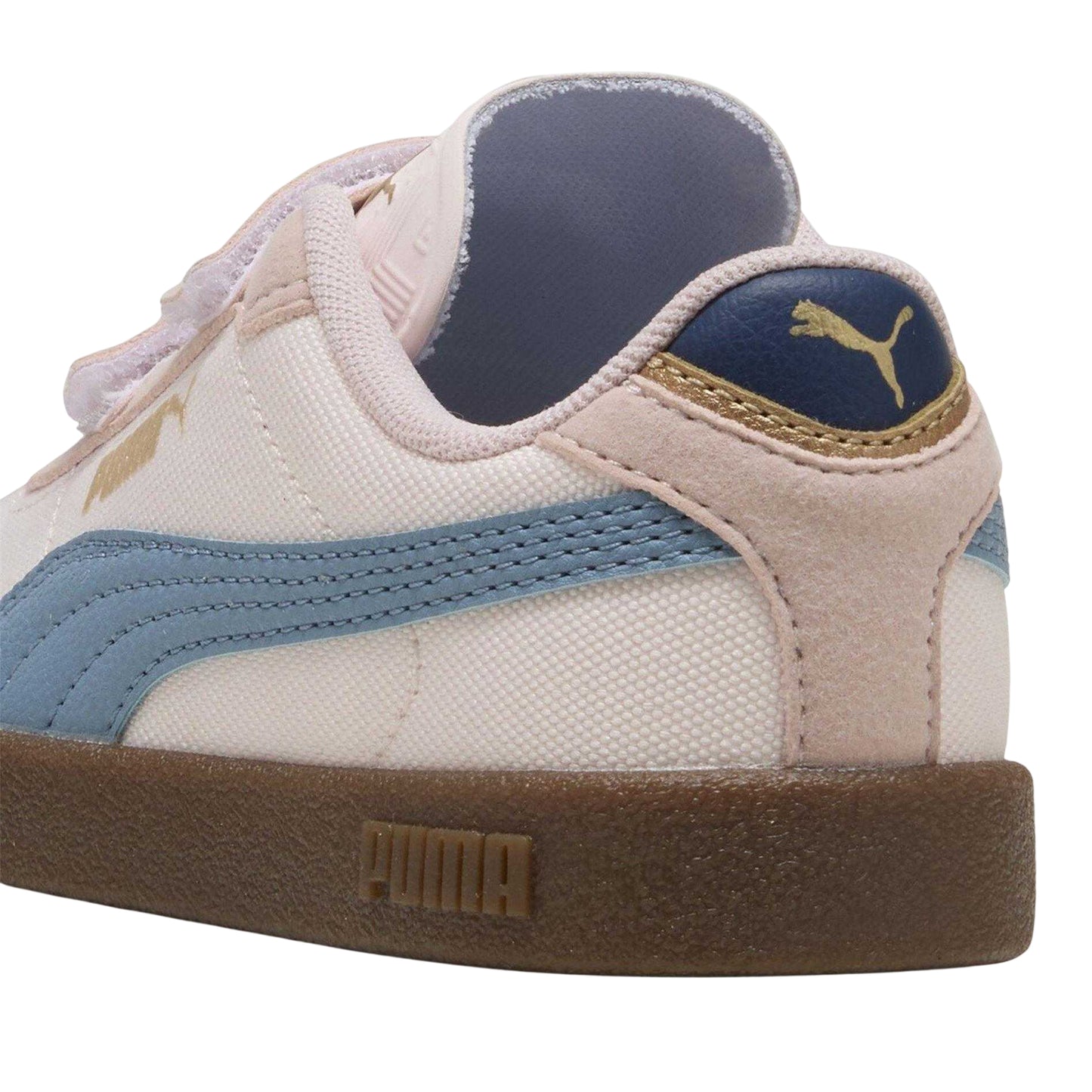 Jasmine-Cool Blue - Pack Shot - Puma Childrens-Kids Club II Era Leather Trainers