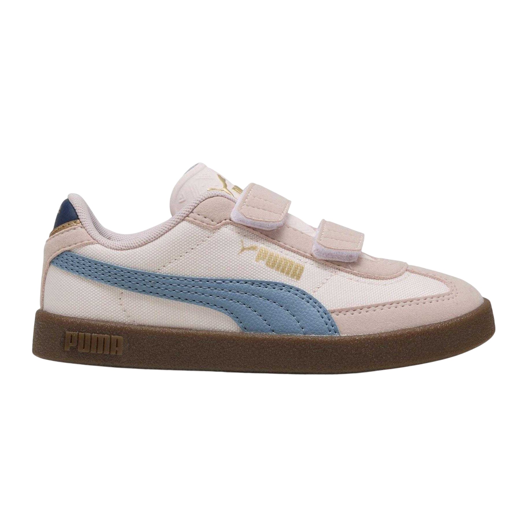 Jasmine-Cool Blue - Front - Puma Childrens-Kids Club II Era Leather Trainers