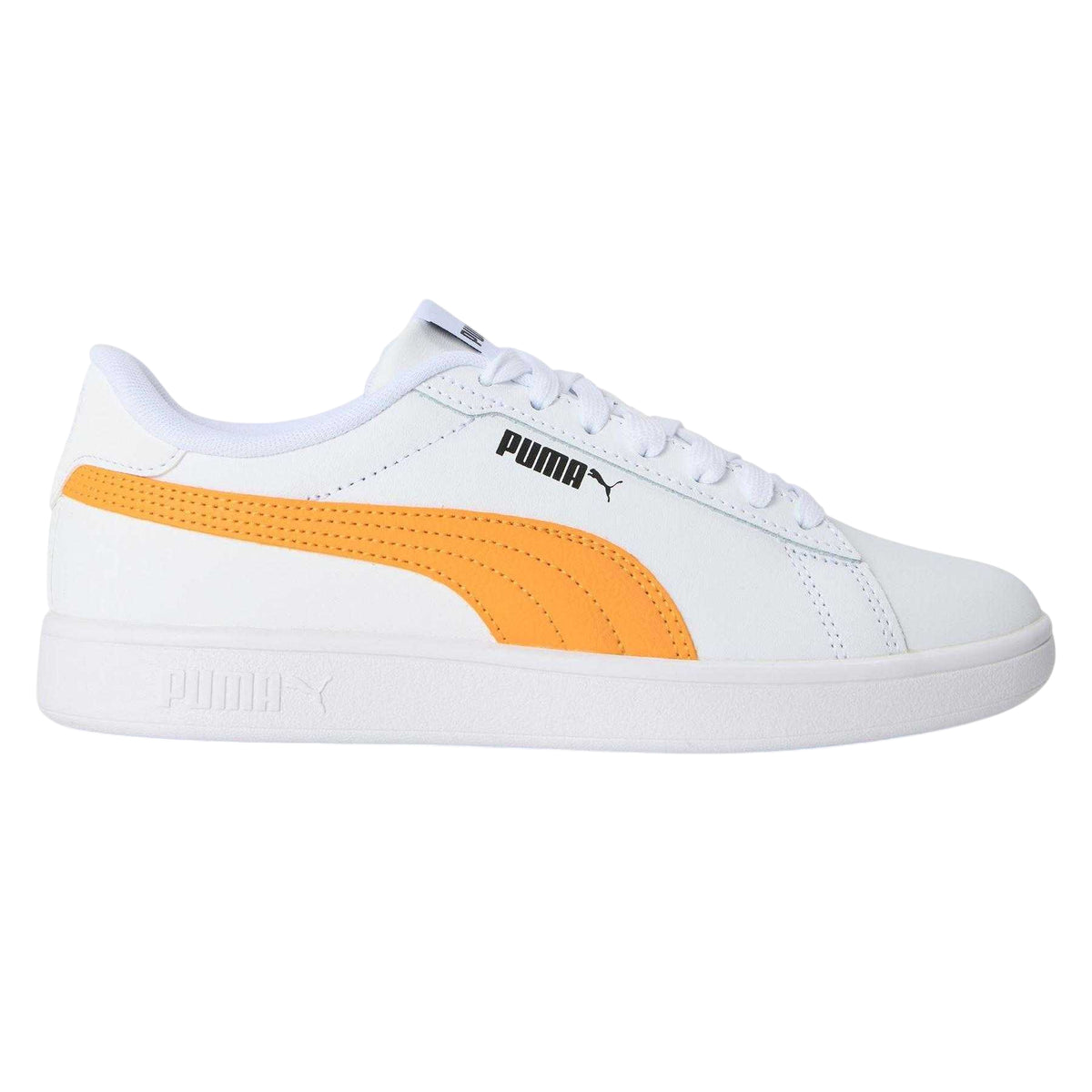 White - Front - Puma Childrens-Kids Smash 3.0 Flat Trainers