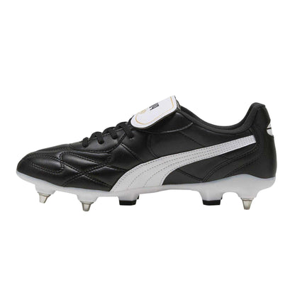 Puma Black - Back - Puma Mens King Top Leather Soft Ground Football Boots